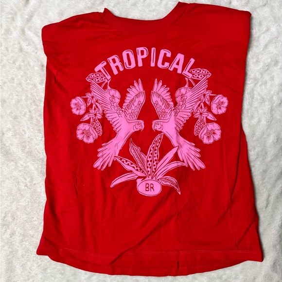 Farm Rio Tropical Muscle Graphic Sleeveless Tee - Picture 5 of 14